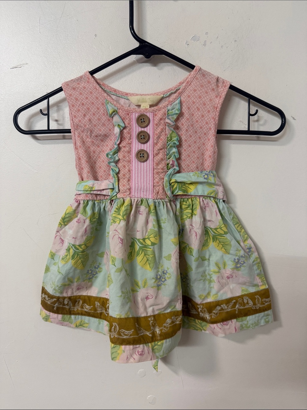 Matilda Jane Pink Bodice Mint Floral top